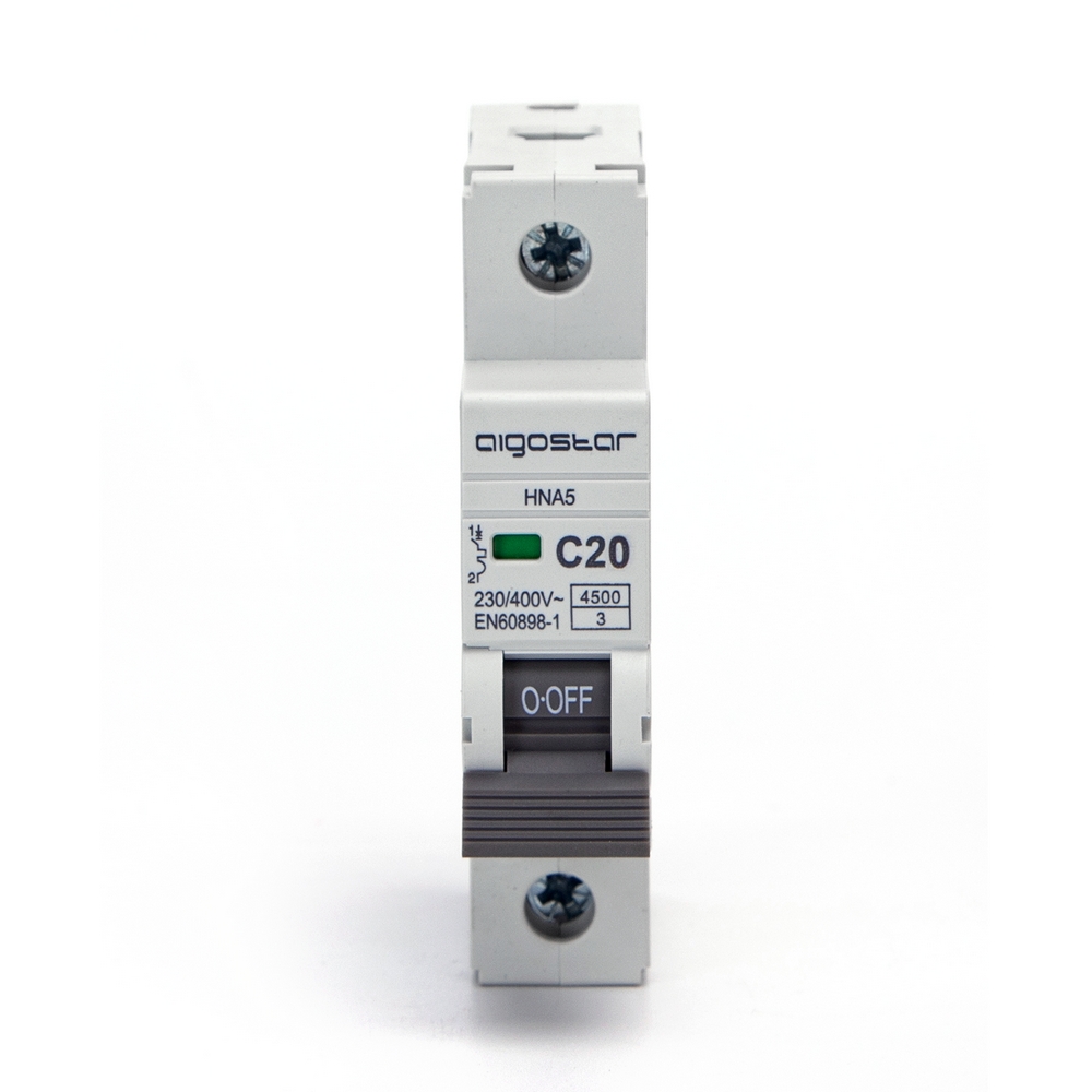 Interruttore automatico magnetotermico modulare 1P 20A Aigostar - Foto 1