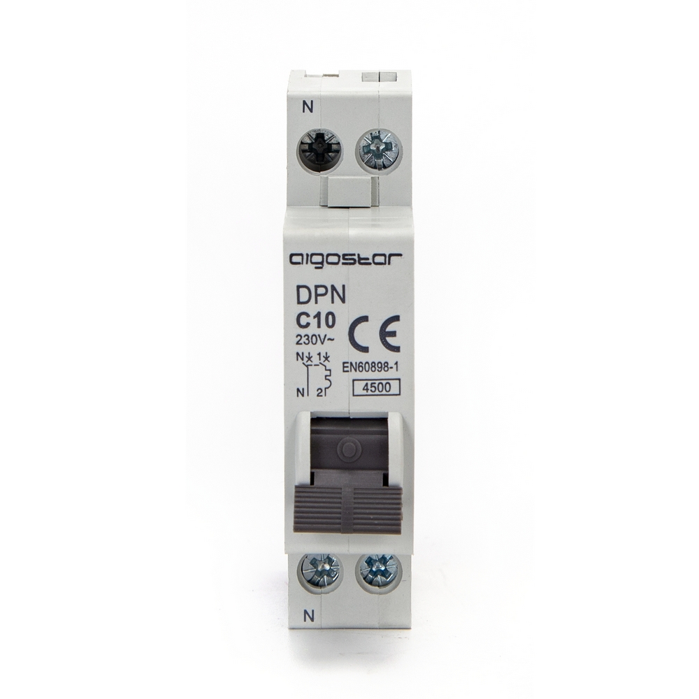Interruttore automatico magnetotermico modulare 1P+N 10A Aigostar - Foto 1