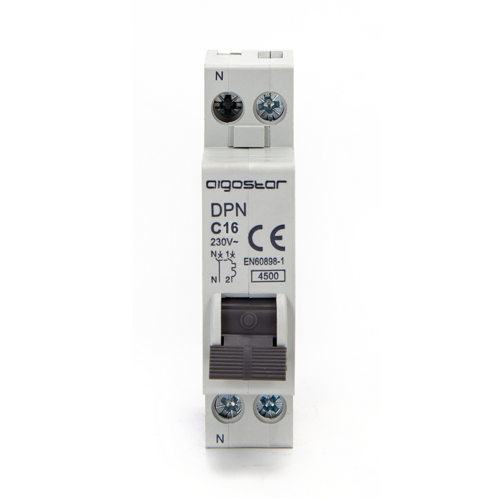 Interruttore automatico magnetotermico modulare 1P+N 16A Aigostar - Foto 1