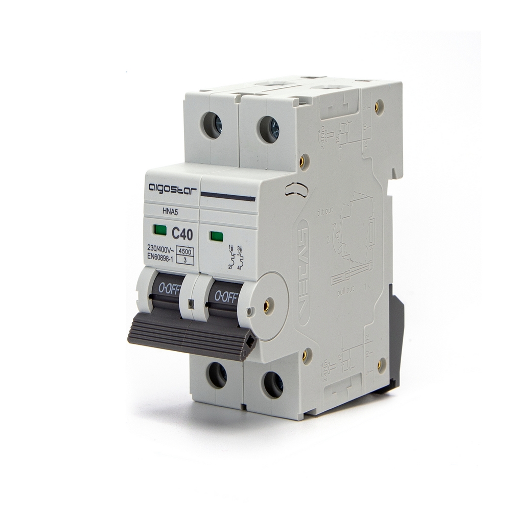 Foto principale Interruttore automatico magnetotermico modulare 2P 40A Aigostar