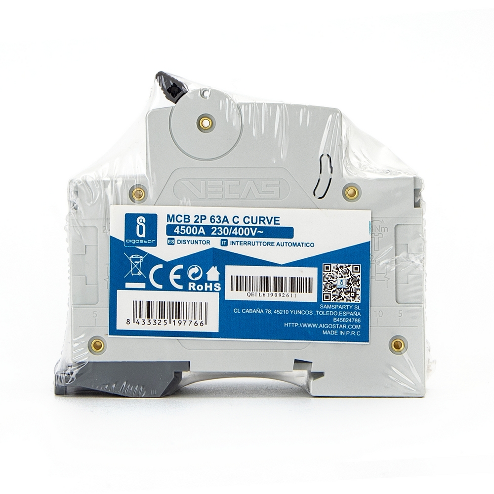 Interruttore automatico magnetotermico modulare 2P 50A Aigostar - Foto 5