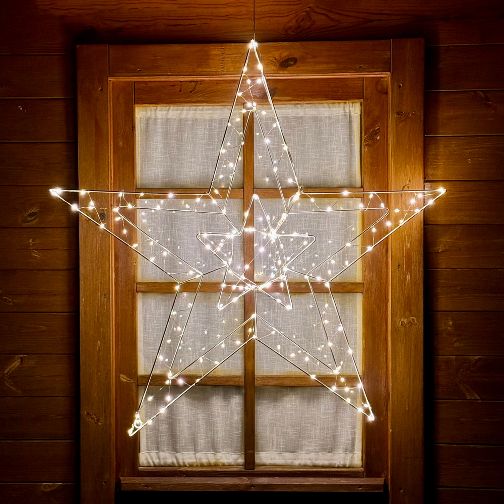 Stella luminosa 80cm 170 Led Bianco Caldo Wisdom - Foto 1