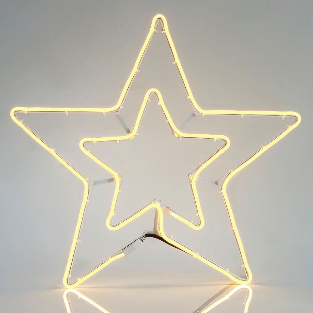 Stella luminosa Led 52cm Neon Flex Bianco Caldo Wisdom - Foto 1