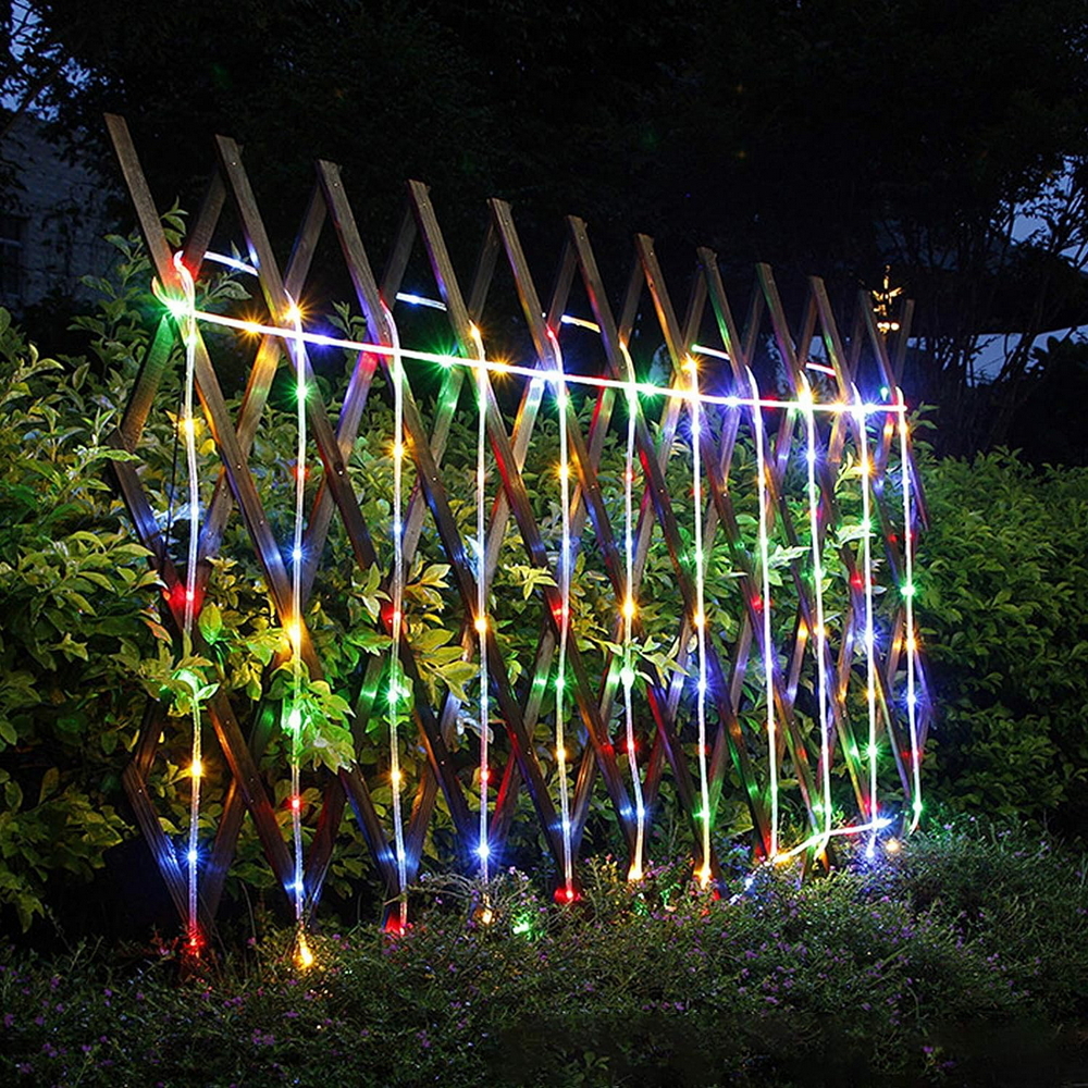 Tubo luminoso con pannello solare 20 metri da esterno 400 Led Multicolore Wisdom - Foto 4