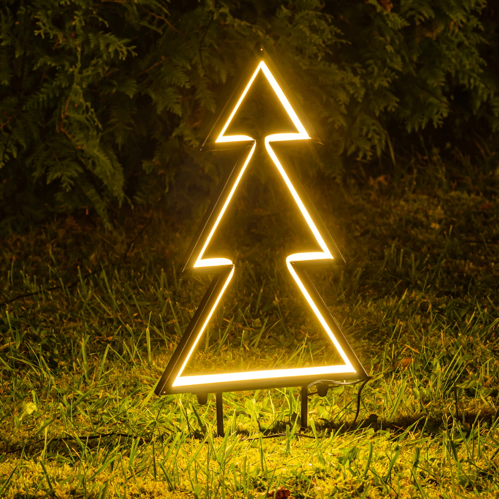 Albero di Natale luminoso 70cm con staffe da giardino Wisdom - Foto 2