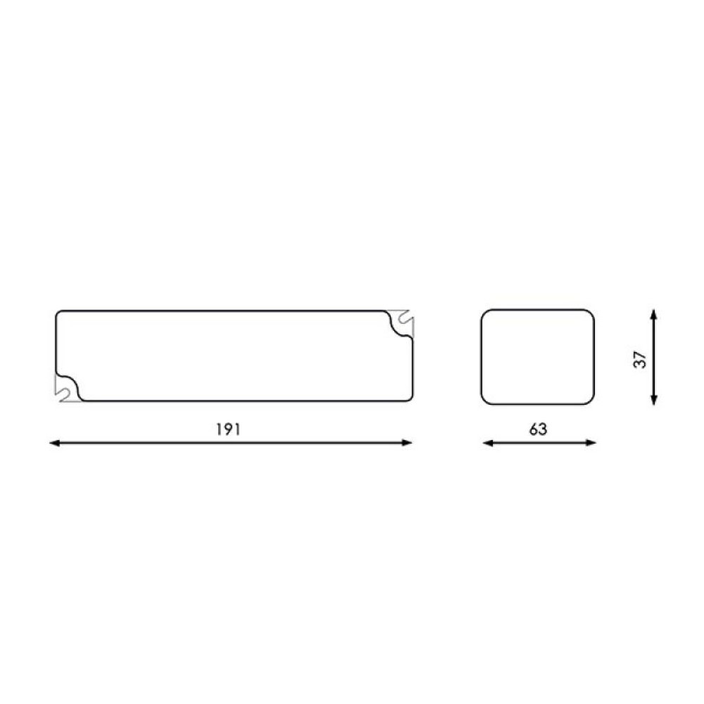 Alimentatore striscia Led 12V 150W 5A IP67 Trasformatore uso esterno MEAN WELL - Foto 1
