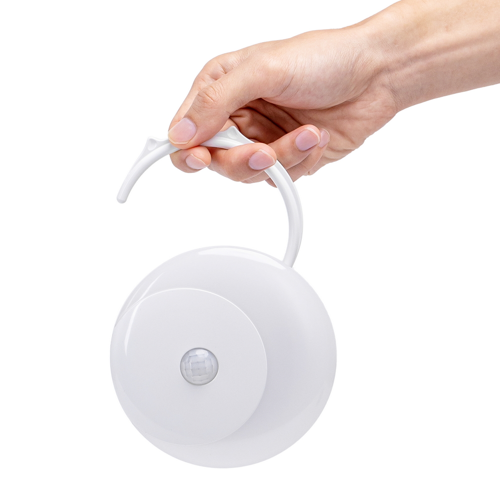 Lampada da notte a Led Luna a batteria Bianco Caldo 3000K con sensore crepuscolare e di movimento Aigostar - Foto 3