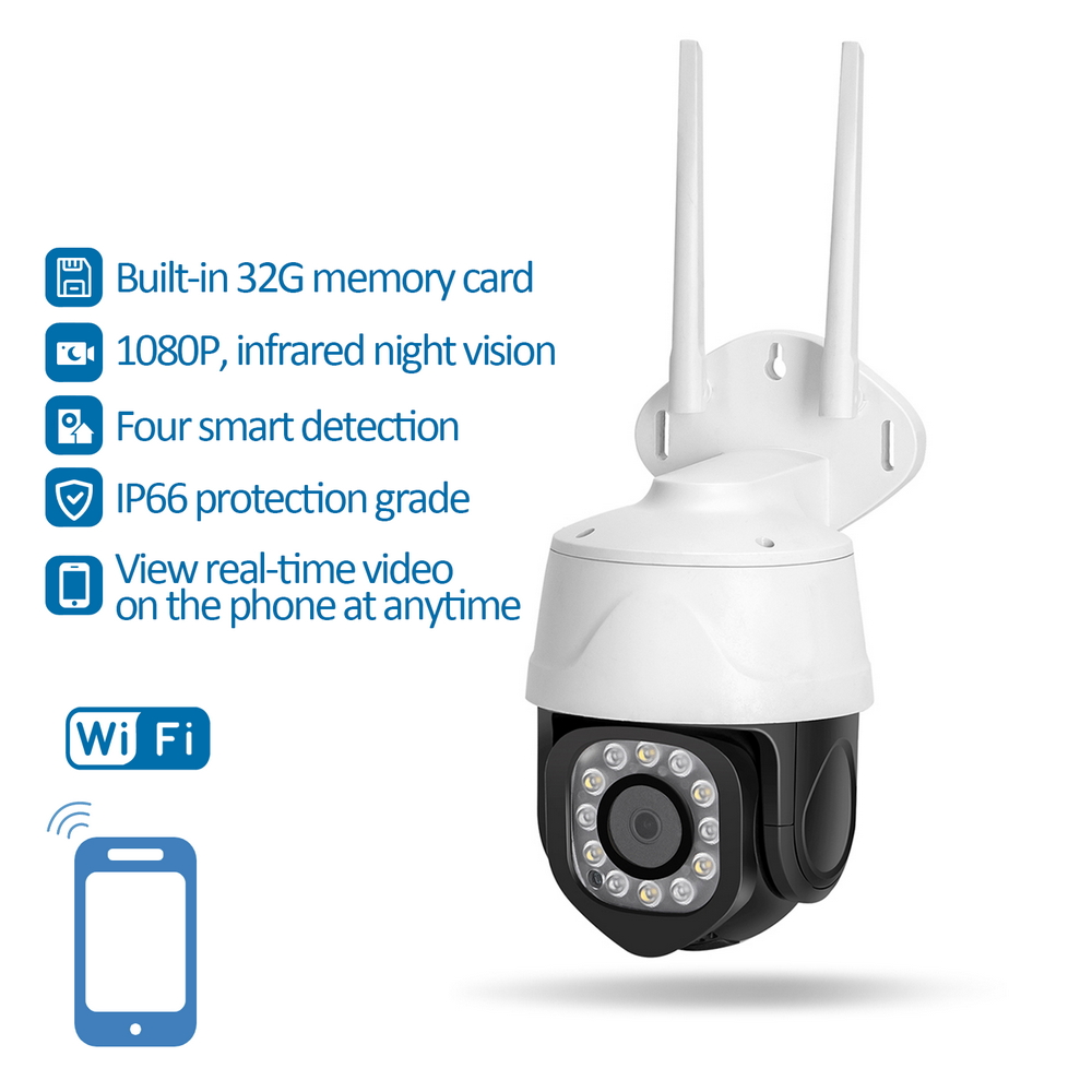 Telecamera di sorveglianza professionale Aigostar AE-JGA01 Smart WiFi Full HD 1080p 360° motorizzata visione notturna per esterno - Foto 1