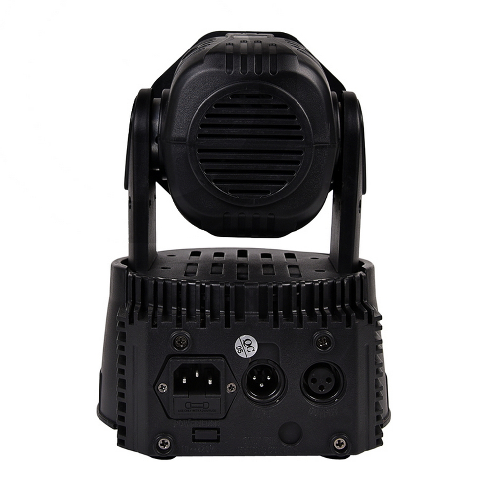 Testa mobile motorizzata Mini Led Wash 70W (7x10W) RGBW DMX512 con telecomando Wisdom - Foto 2