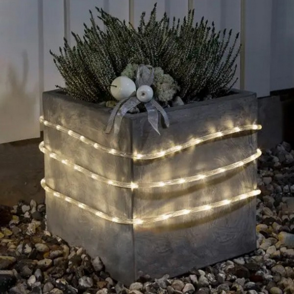 Tubo luminoso 50 metri da esterno da 1200 Led Bianco Caldo Wisdom - Foto 1