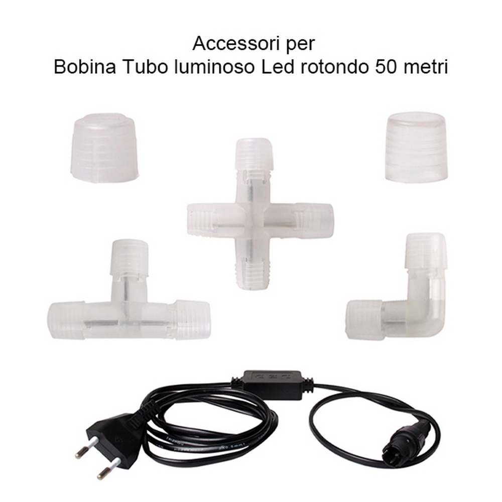 Tubo luminoso 50 metri da esterno da 1200 Led Bianco Caldo Wisdom - Foto 3