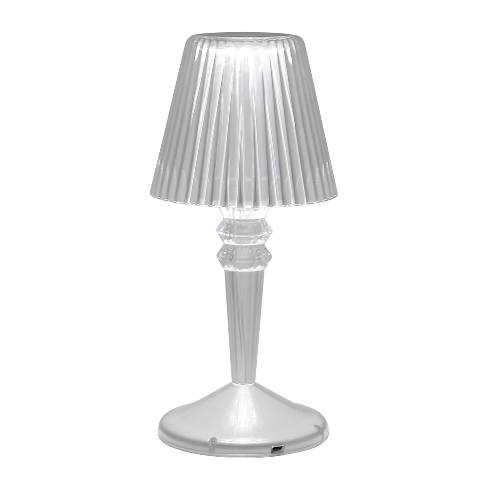 Foto principale Lampada da tavolo Led touch Kristall luce regolabile 2W portatile a batteria ricaricabile USB Type-C Novaline