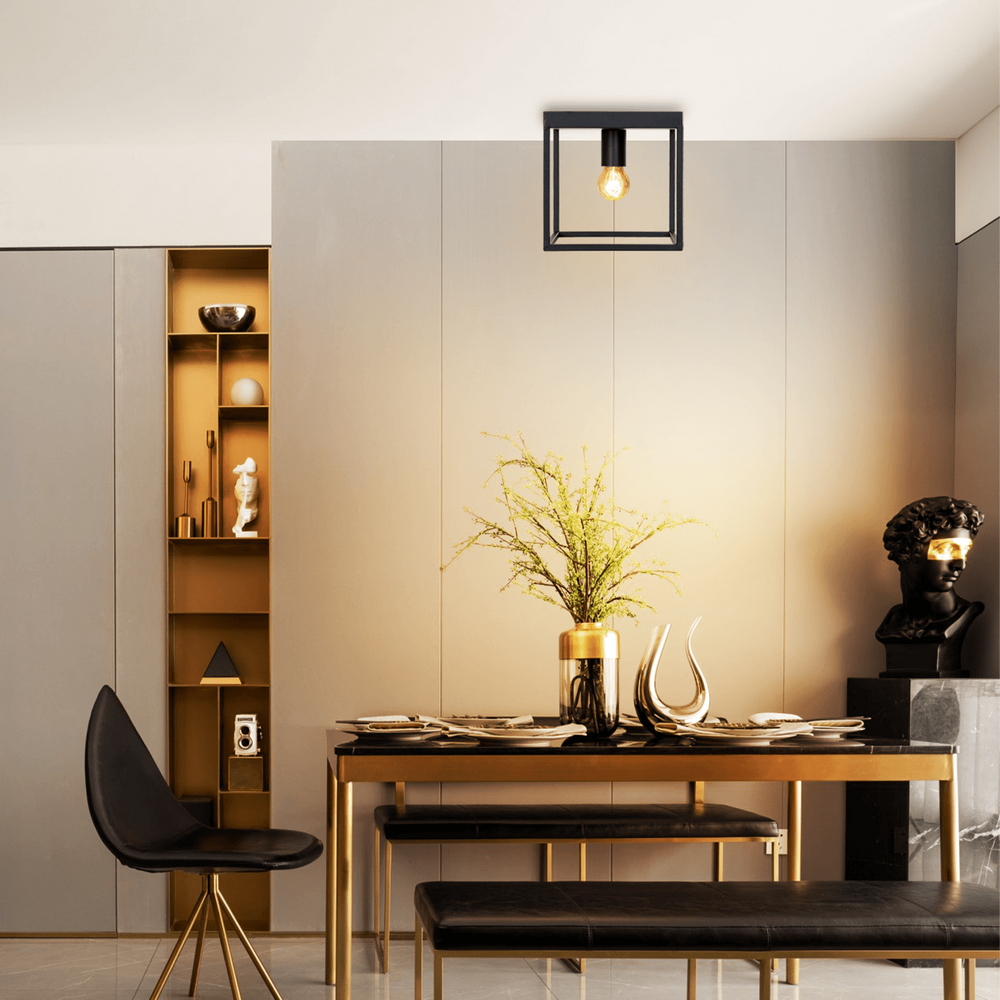 Applique da soffitto Ceiling Light Nero 1 x E27 Aigostar - Foto 3