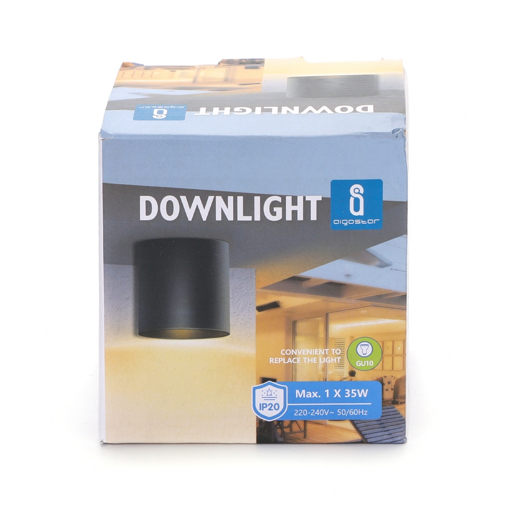 Applique da soffitto Lipsia Nero 1 x GU10 Aigostar - Foto 2