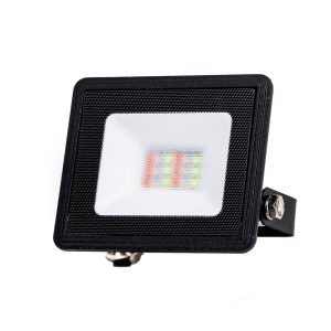 Foto principale Faro proiettore Led 10W Nero da esterno IP65 RGB luce regolabile e dimmerabile con telecomando Aigostar