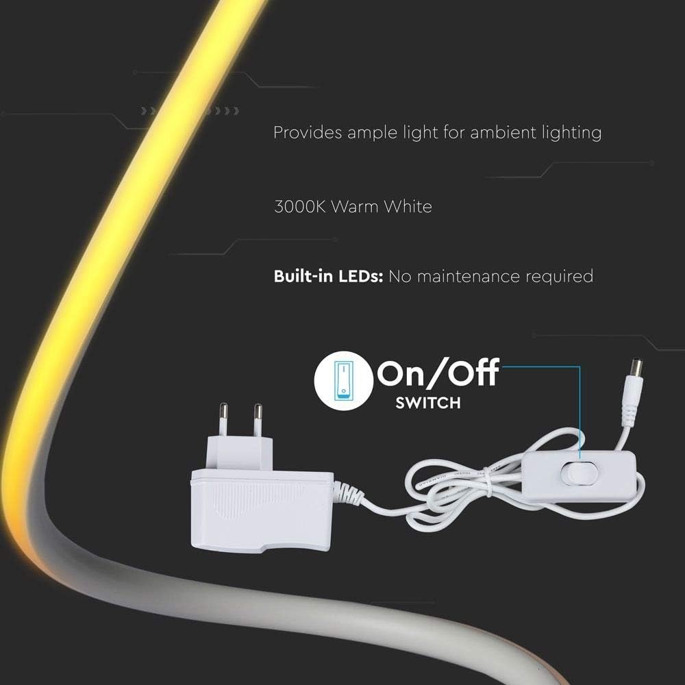 Lampada da tavolo Led Spiral Bianca 20W Bianco caldo 3000K V-TAC - Foto 3