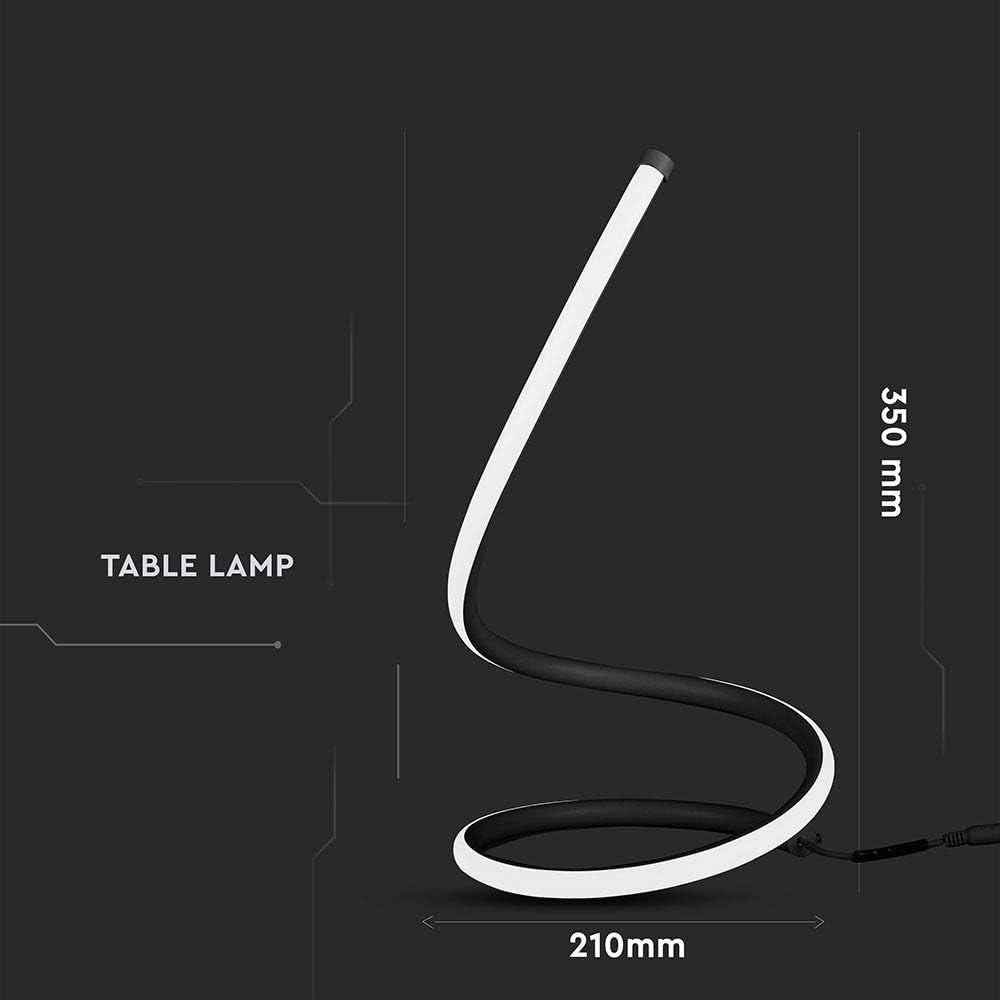 Lampada da tavolo Led Spiral Nera 20W Bianco caldo 3000K V-TAC - Foto 4