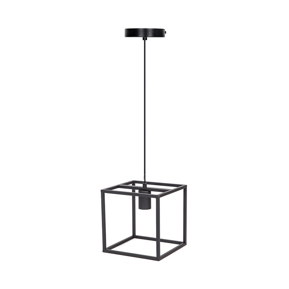 Lampadario da soffitto Open Cube Nero 1 x E27 Aigostar - Foto 1