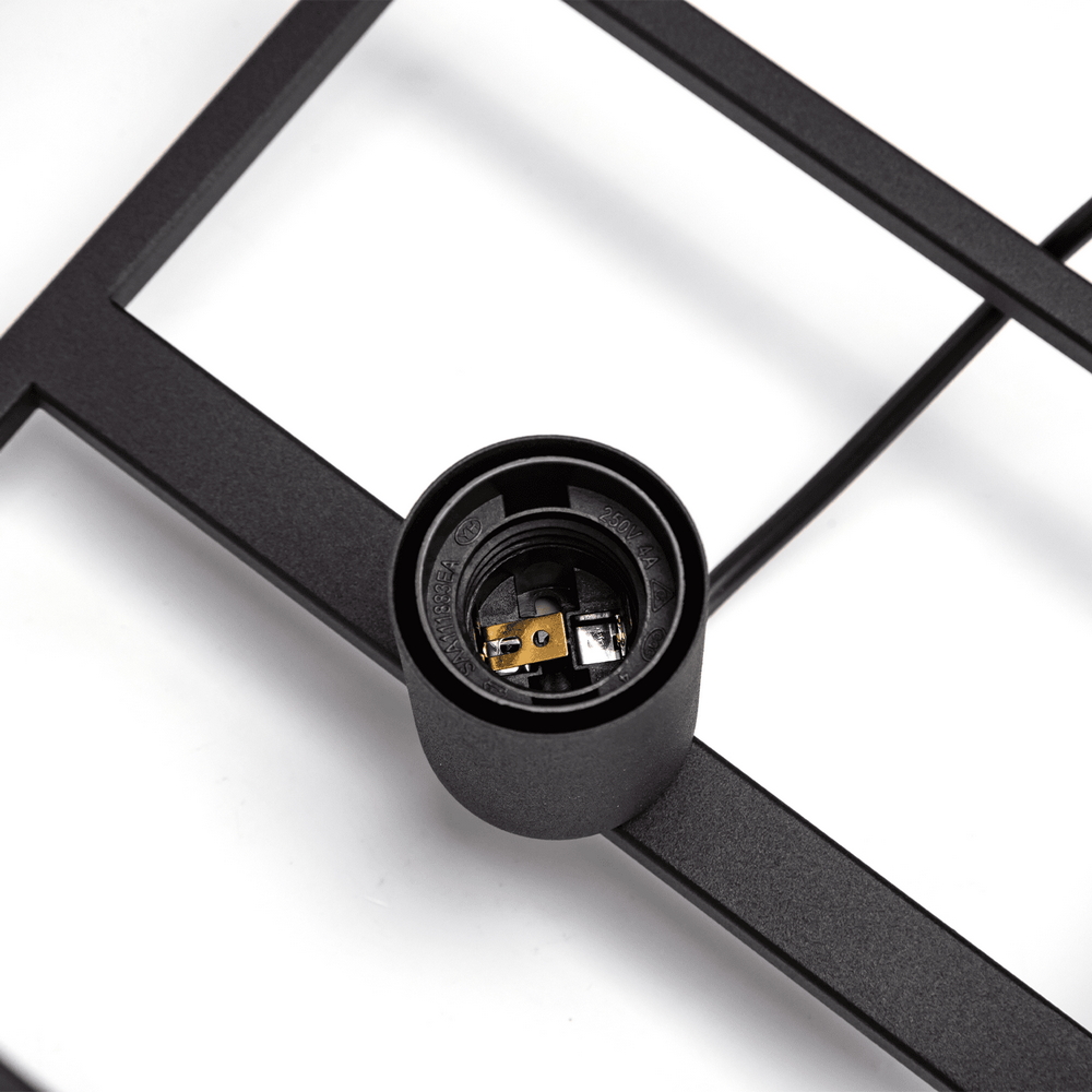 Lampadario da soffitto Open Cube Nero 1 x E27 Aigostar - Foto 2