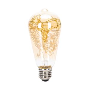 Foto principale Lampadina Led Filo di rame E27 ST64 1,2W decorativa Bianco caldo 1800K Aigostar