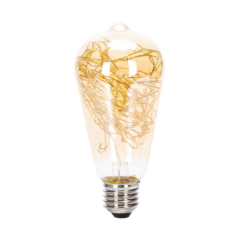 Foto principale Lampadina Led Filo di rame E27 ST64 1,2W decorativa Bianco caldo 1800K Aigostar