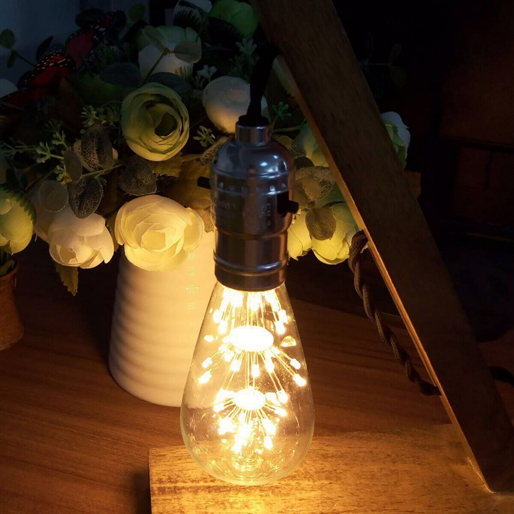 Lampadina Led Fuochi d’artificio E27 ST64 1,8W decorativa Bianco caldo 1800K Aigostar - Foto 2