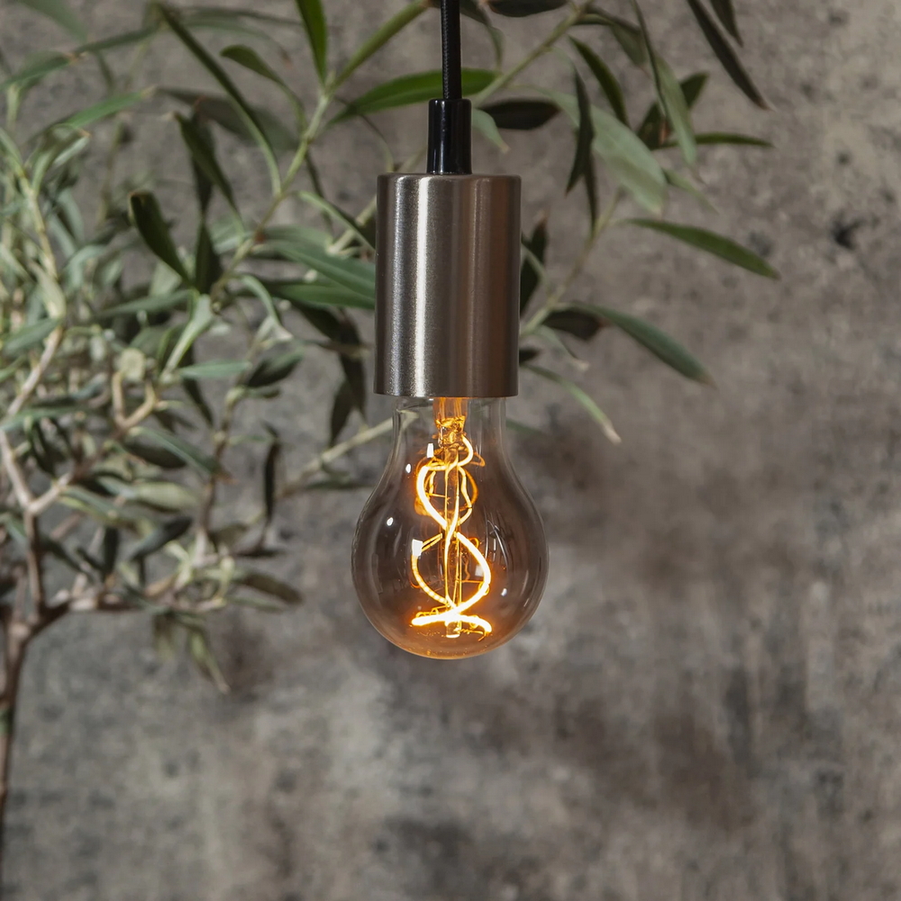 Lampadina Led Titanio Fumé a Filamento E27 A60 4W decorativa Bianco caldo 1800K Aigostar - Foto 2