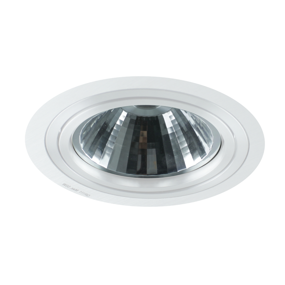 Foto principale Portafaretto orientabile AR111 da incasso 182mm Bianco Rotondo 1 posto Novaline