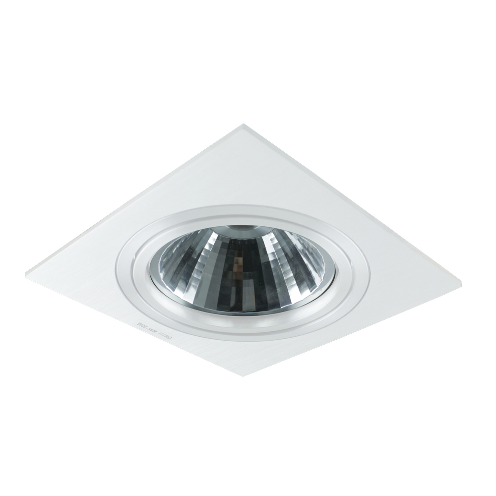 Foto principale Portafaretto orientabile AR111 da incasso 182x182mm Bianco Quadrato 1 posto Novaline