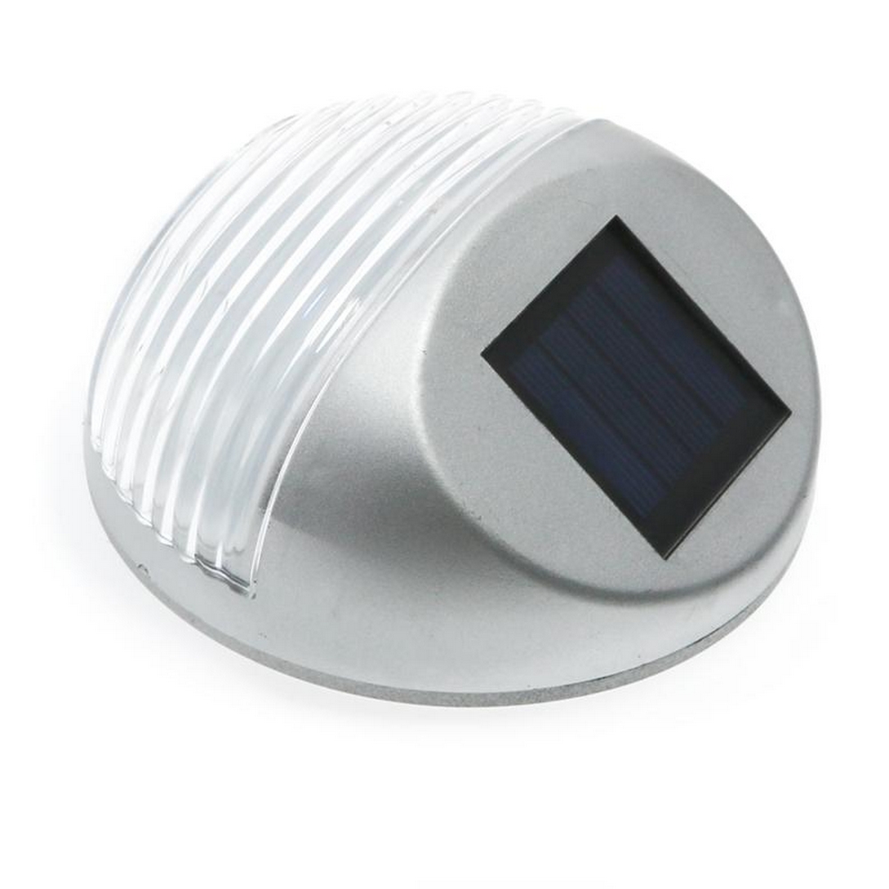 Applique Led 3W Grigio con pannello solare IP44 Bianco neutro 4500K con sensore crepuscolare M LEDME - Foto 2