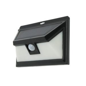 Foto principale Applique Led 6W Nero con pannello solare IP44 Bianco neutro 4500K con sensore crepuscolare e di movimento M LEDME