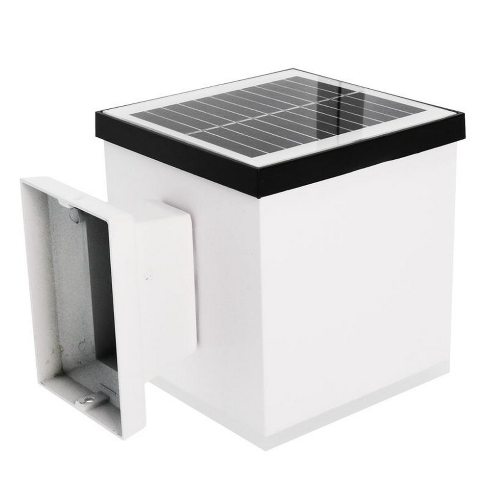 Applique Led Jano 1W Bianco con pannello solare IP65 Bianco neutro 4500K con sensore crepuscolare M LEDME - Foto 1
