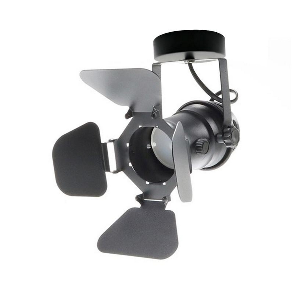 Faretto da soffitto Movie Nero 1 x GU10 M LEDME - Foto 1