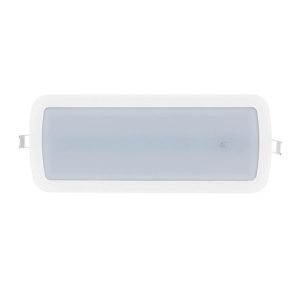 Foto principale Lampada di emergenza Led da incasso o superfice Bianca 3W Bianco freddo 6500K M LEDME