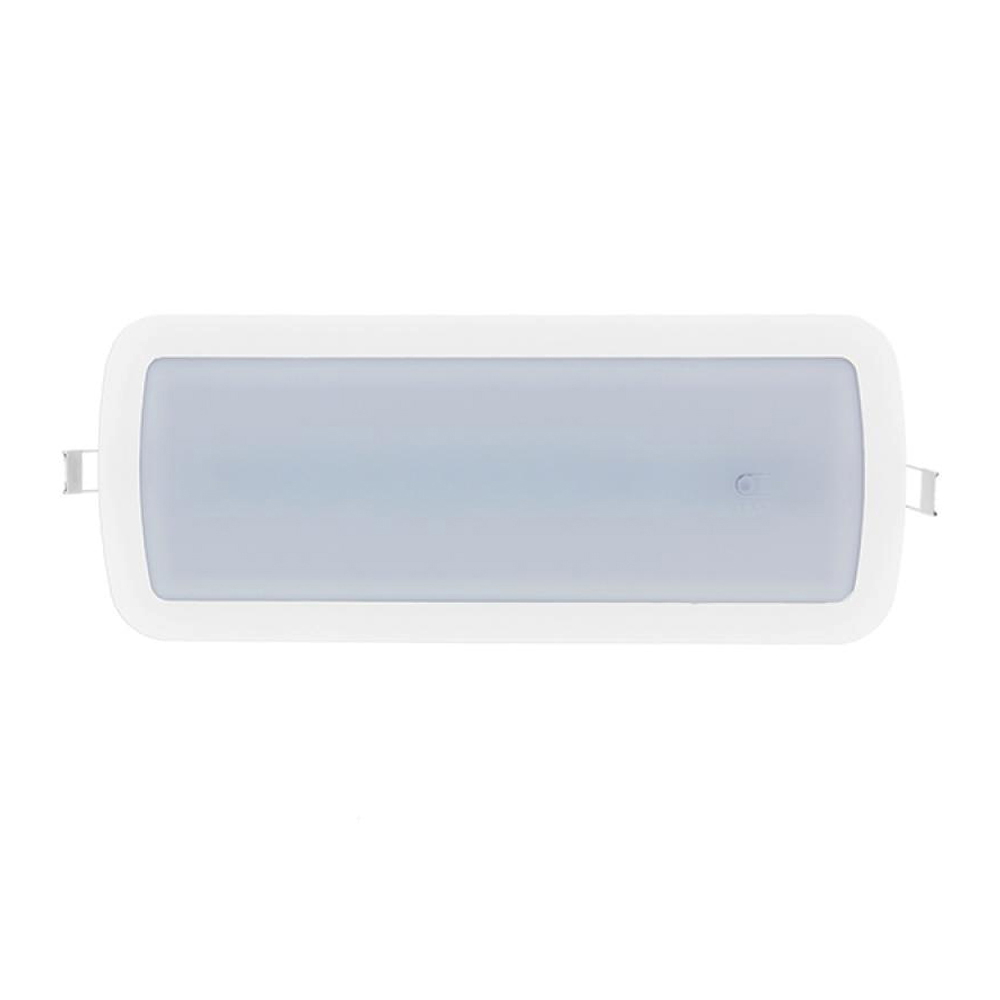 Foto principale Lampada di emergenza Led da incasso o superfice Bianca 3W Bianco freddo 6500K M LEDME