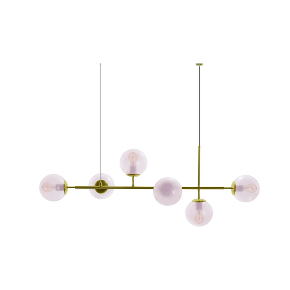 Foto principale Lampadario da soffitto Atom Bianco 6 x E27 M LEDME