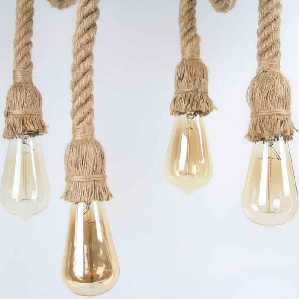 Lampadario da soffitto Coffre Beige 6 x E27 M LEDME - Foto 1
