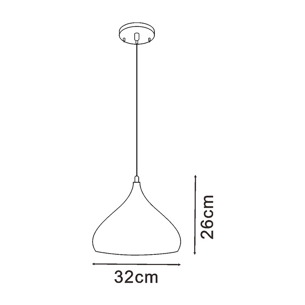 Lampadario da soffitto Coppen Nero 1 x E27 - Foto 3
