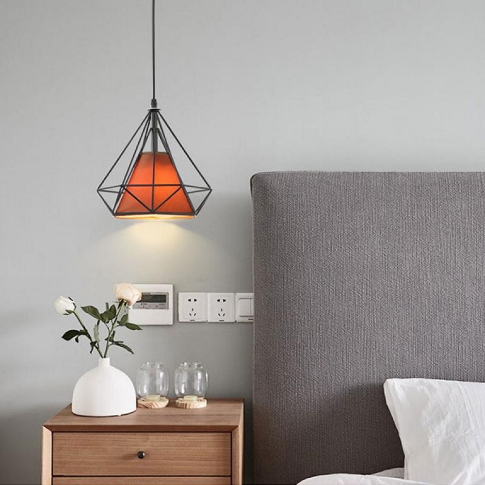 Lampadario da soffitto Dimen Nero 1 x E27 M LEDME - Foto 1