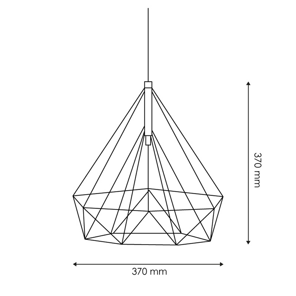Lampadario da soffitto Gumi Rosa 1 x E27 - Foto 5