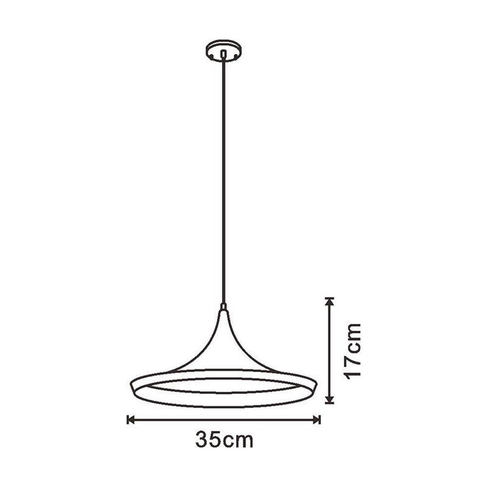 Lampadario da soffitto Lenn Nero 1 x E27 M LEDME - Foto 3
