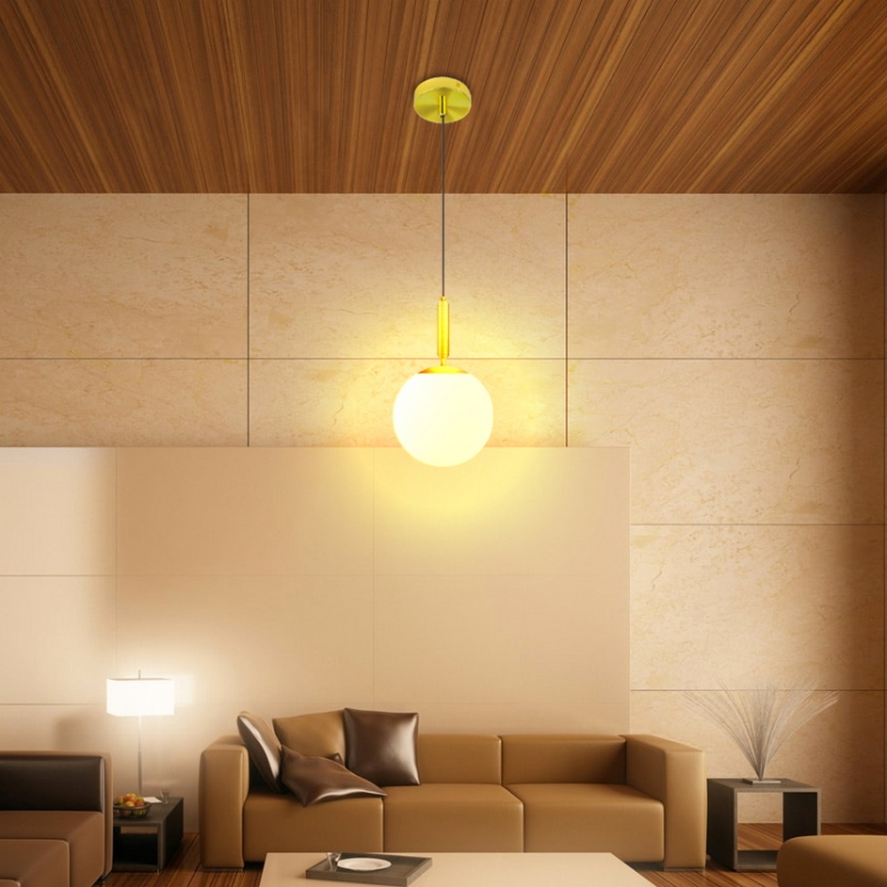 Lampadario da soffitto Luna Oro 1 x E27 M LEDME - Foto 4