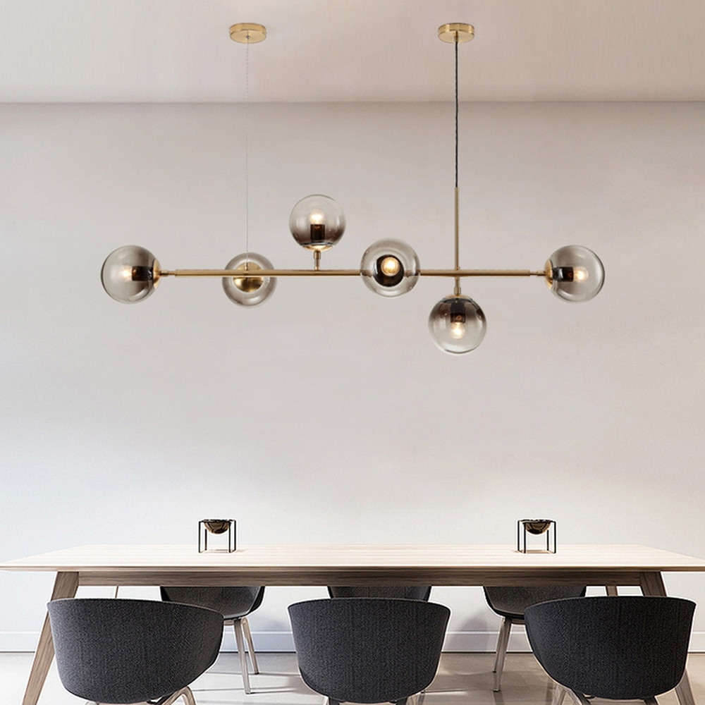 Lampadario da soffitto Paluni Bianco 6 x E27 M LEDME - Foto 3