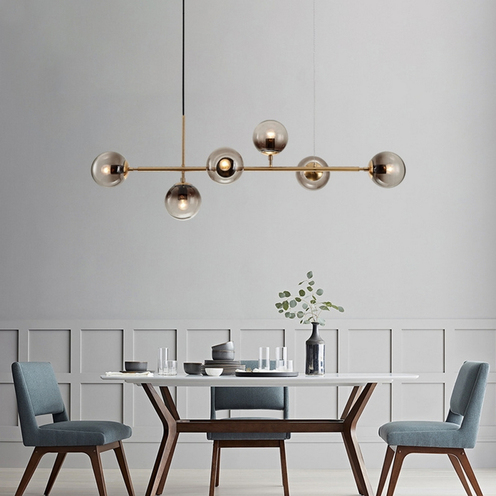 Lampadario da soffitto Paluni Bianco 6 x E27 M LEDME - Foto 4