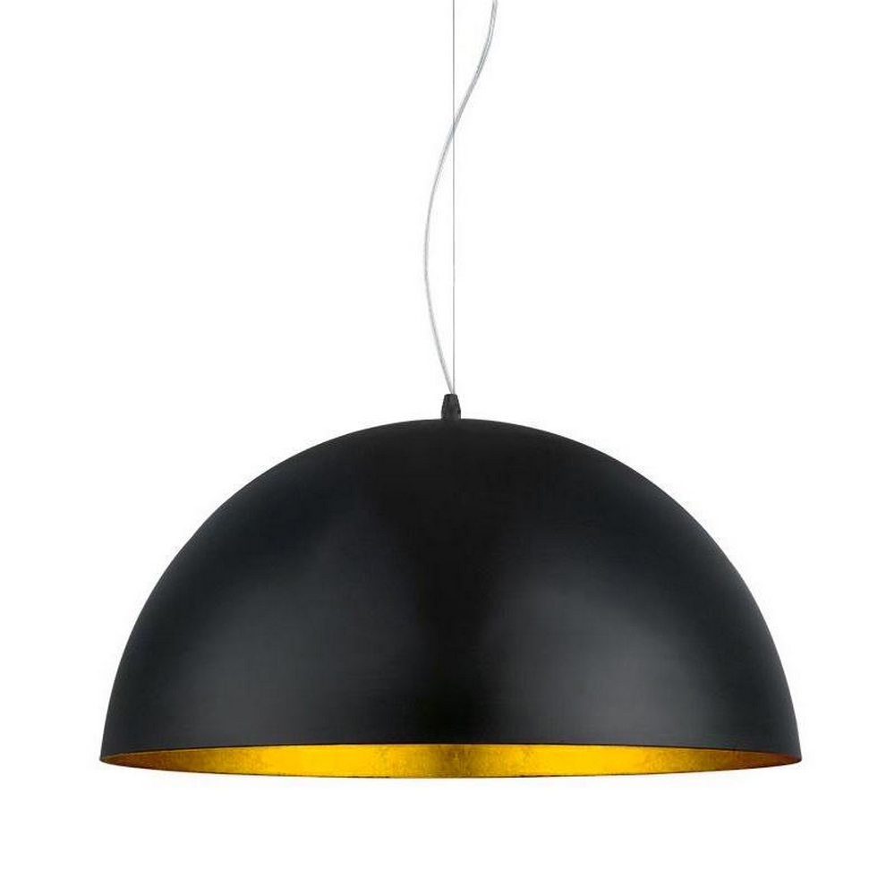 Lampadario da soffitto Pople Nero 1 x E27 M LEDME - Foto 1