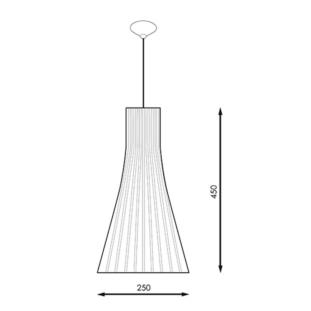 Lampadario da soffitto Yangon Beige 1 x E27 M LEDME - Foto 3