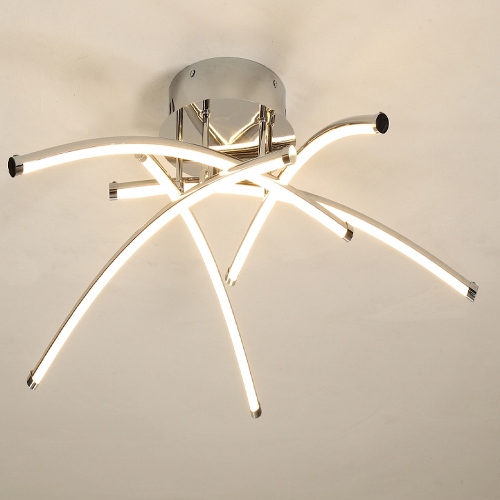 Lampadario Led da soffitto Aranha Bianco 78W Dimmerabile con temperatura colore regolabile con telecomando M LEDME - Foto 1