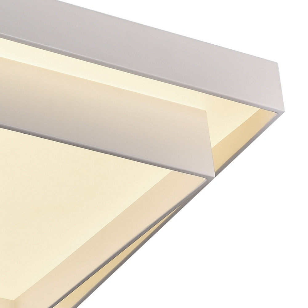 Lampadario Led da soffitto Ciran Bianco 120W Dimmerabile con temperatura colore regolabile con telecomando M LEDME - Foto 1