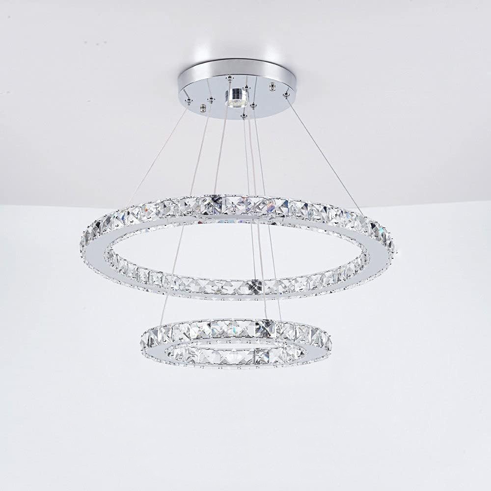 Lampadario Led da soffitto Douring 28W Dimmerabile con temperatura colore regolabile con telecomando M LEDME - Foto 1
