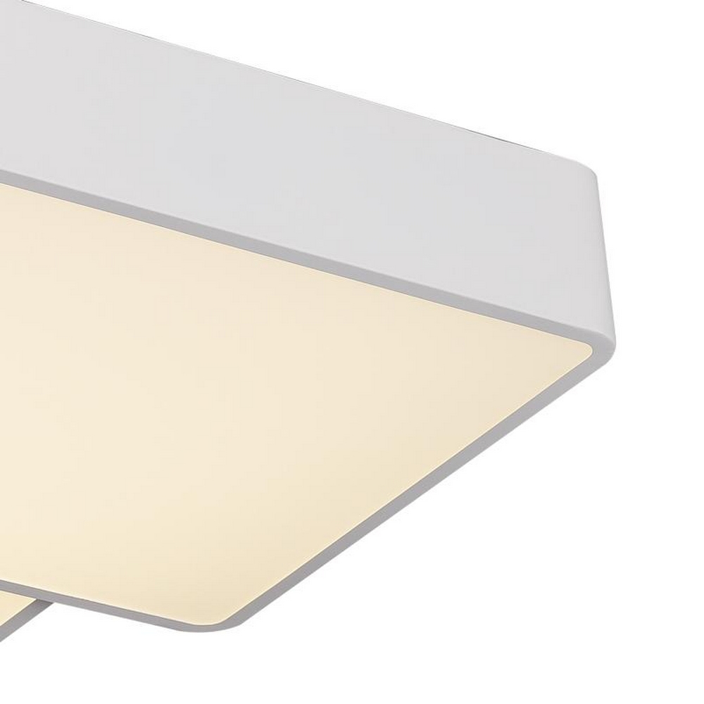 Lampadario Led da soffitto Emin Bianco 84W Dimmerabile con temperatura colore regolabile con telecomando M LEDME - Foto 2